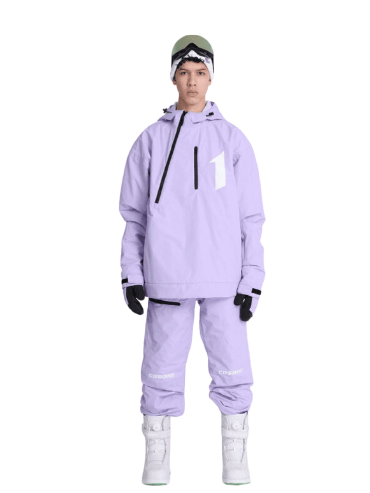 XwXwSeui Men Women Zipper Outdoor Snow Suits