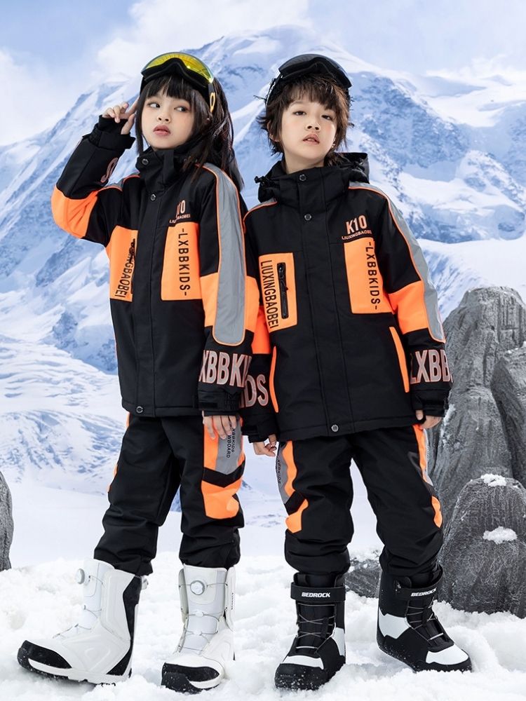 XwXwSeui Kids Reflective Insulated Snow Suits