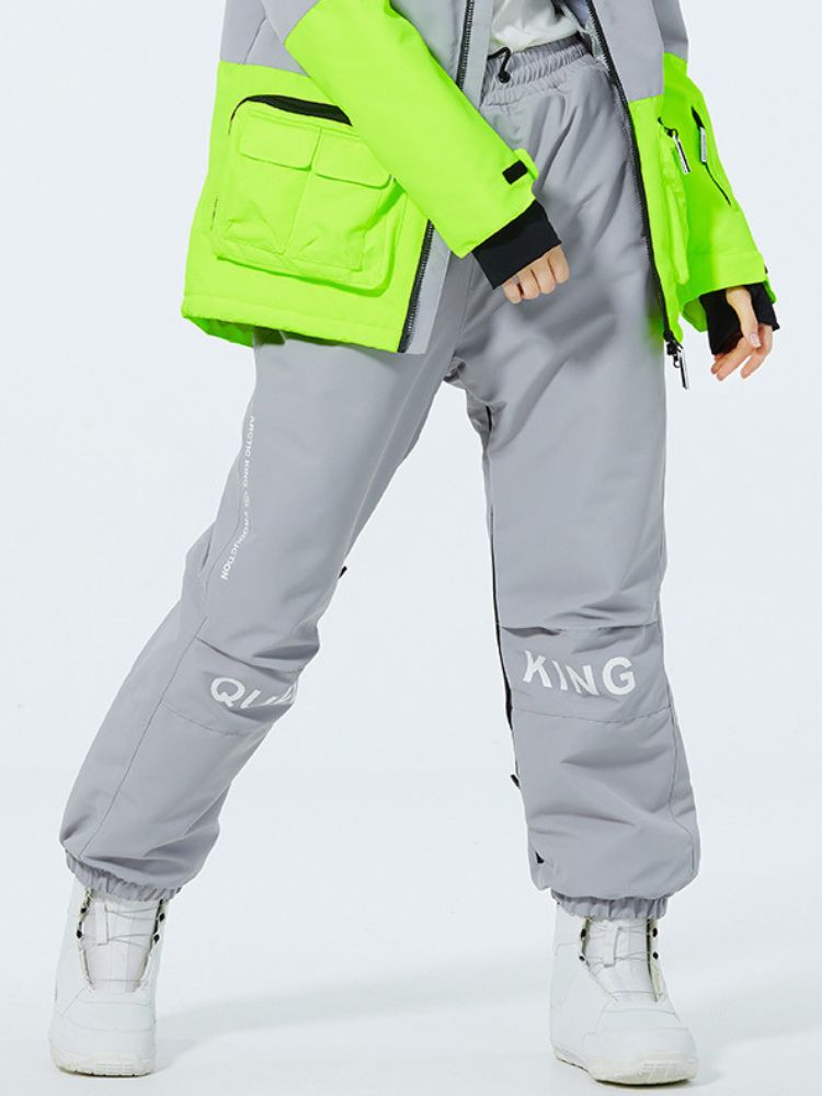 XwXwSeui Men Women Loose Insulated Ski Pants