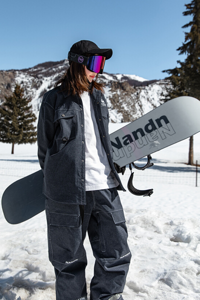 XwXwSeui Men Women Baggy Style Cowboy Snow Suits