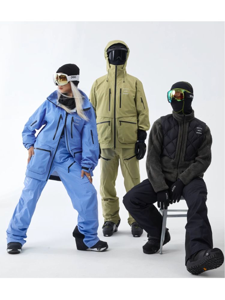 XwXwSeui Men Women 3L Outdoor Shell Snow Suits