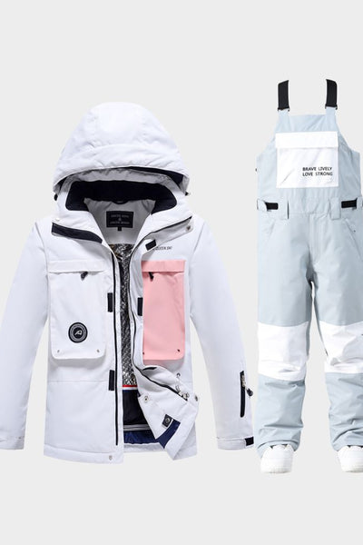 XwXwSeui Men Women Outdoor Windproof Snow Suits