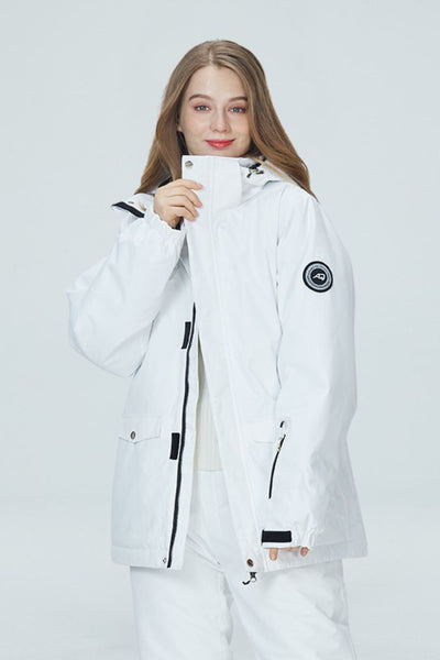 XwXwSeui Men Women Outdoor Hooded Snow Jacket