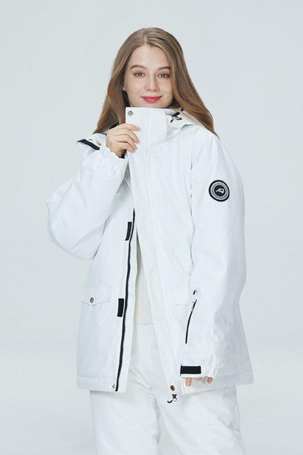 XwXwSeui Men Women Outdoor Hooded Snow Jacket