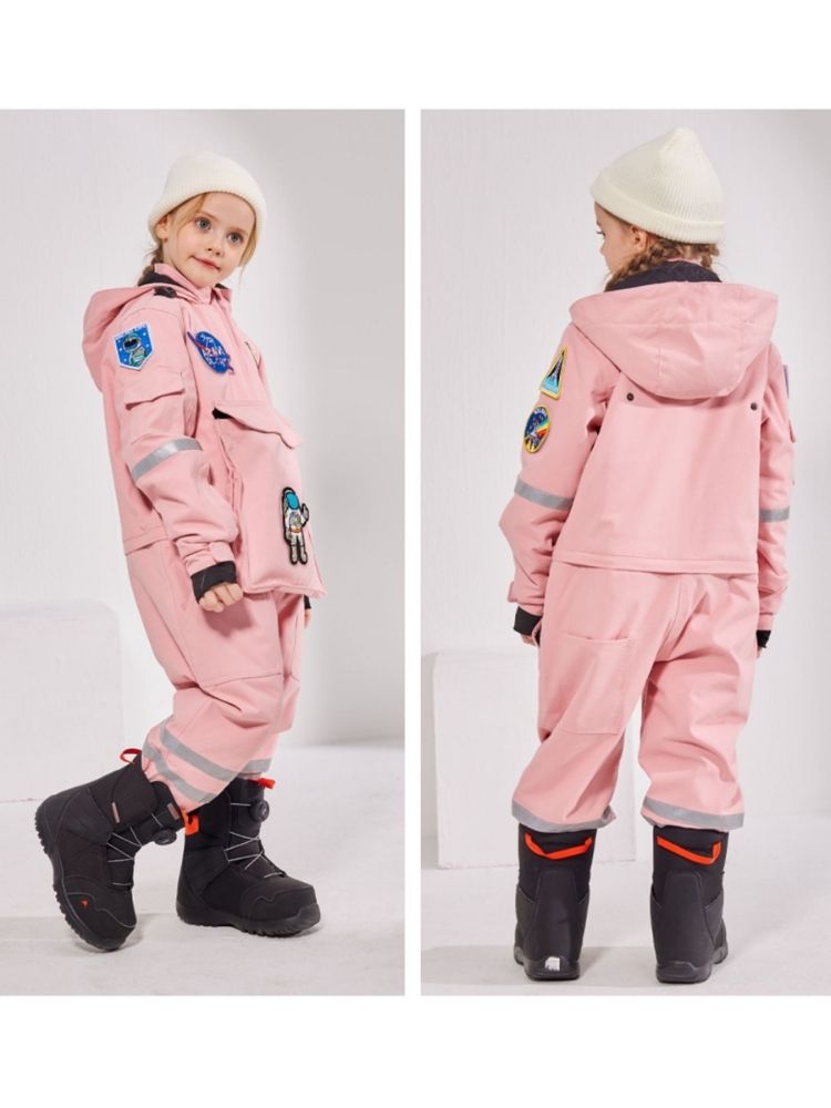 XwXwSeui Kids Insulated NASA Space Ski Jumpsuit