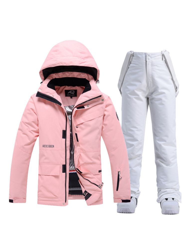 XwXwSeui Women Hooded Waterproof Snow Suits