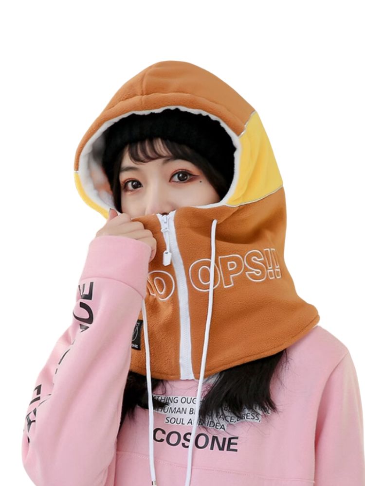 XwXwSeui Men Women Catoon Rabbit Snow Helmet Hood