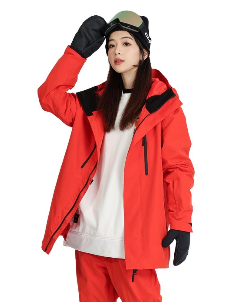 XwXwSeui Men Women Vantage Shell Hooded Snow Jacket