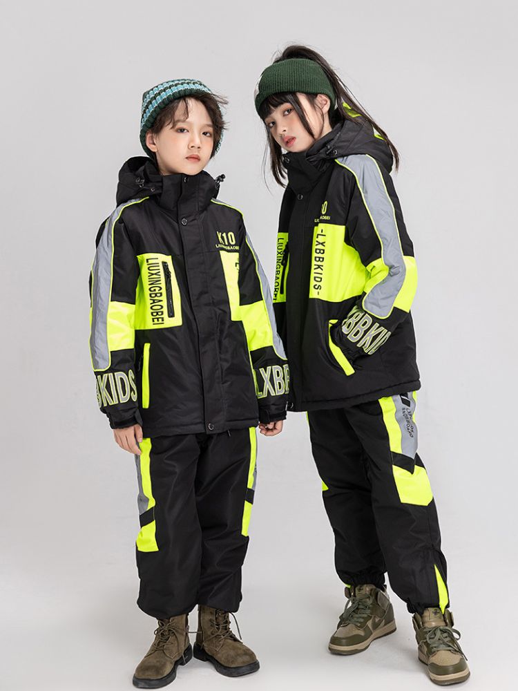 XwXwSeui Kids Reflective Insulated Snow Jacket