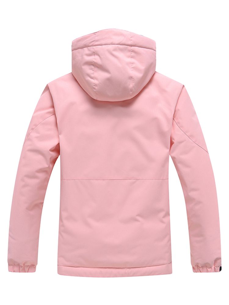 XwXwSeui Women Pink Insulated Snow Jacket