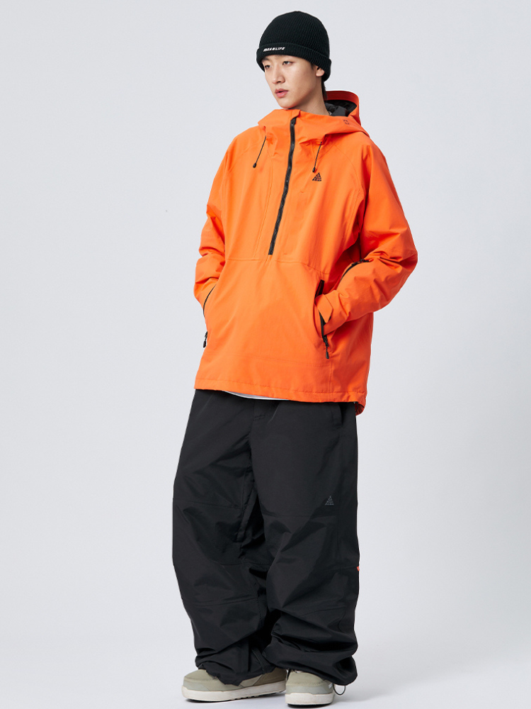 XwXwSeui Men and Women 3L Shell Baggy Ski Pants