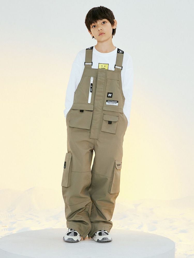 XwXwSeui Kids Loose Waterproof  Snow Bibs