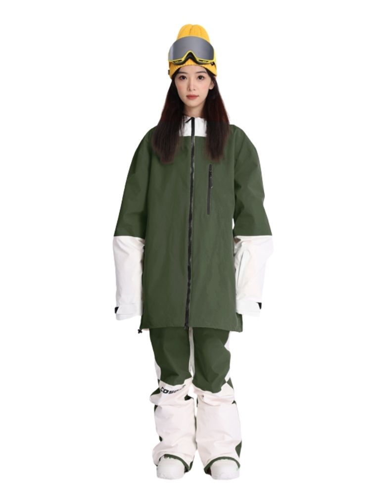 XwXwSeui Men Women Colorblock Outdoor Snow Suits