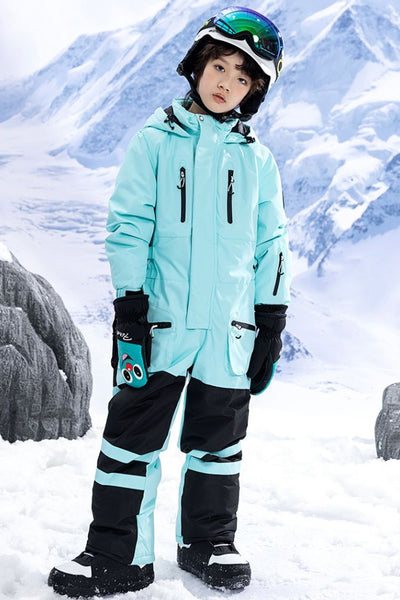 XwXwSeui Kids Insulated Breathable Ski Jumpsuit