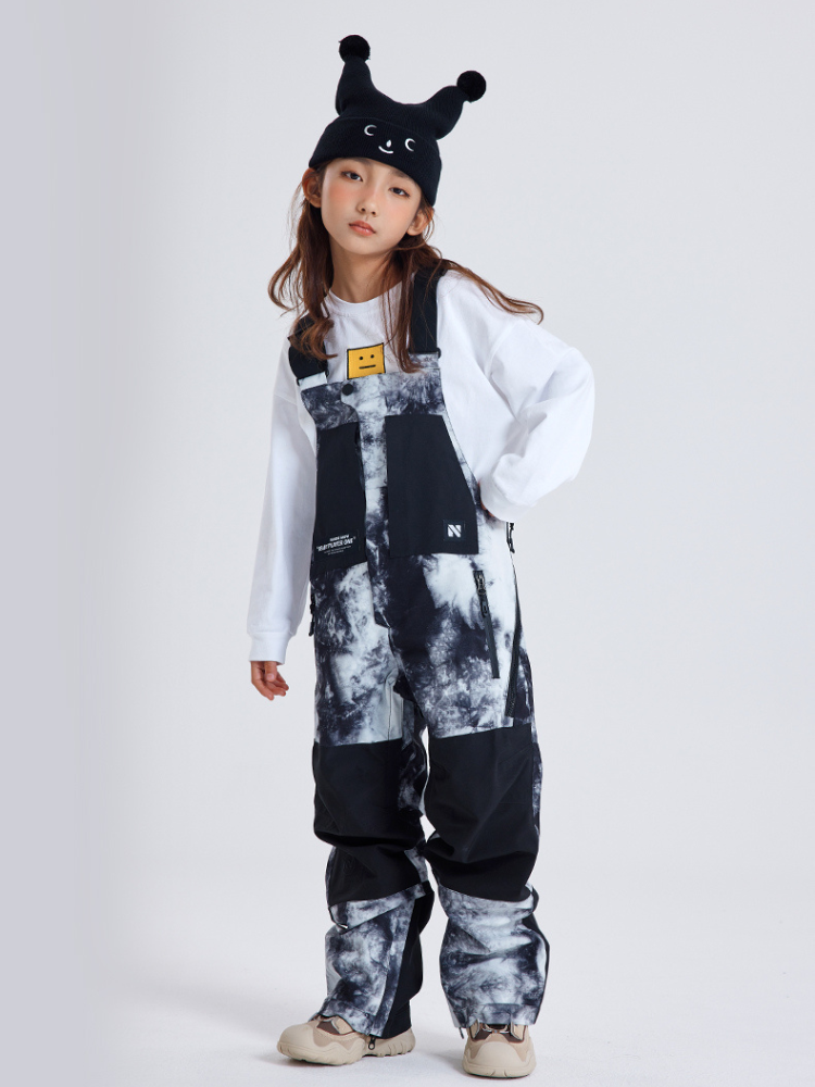 XwXwSeui Kids Colorblock Outdoor Snow Bibs