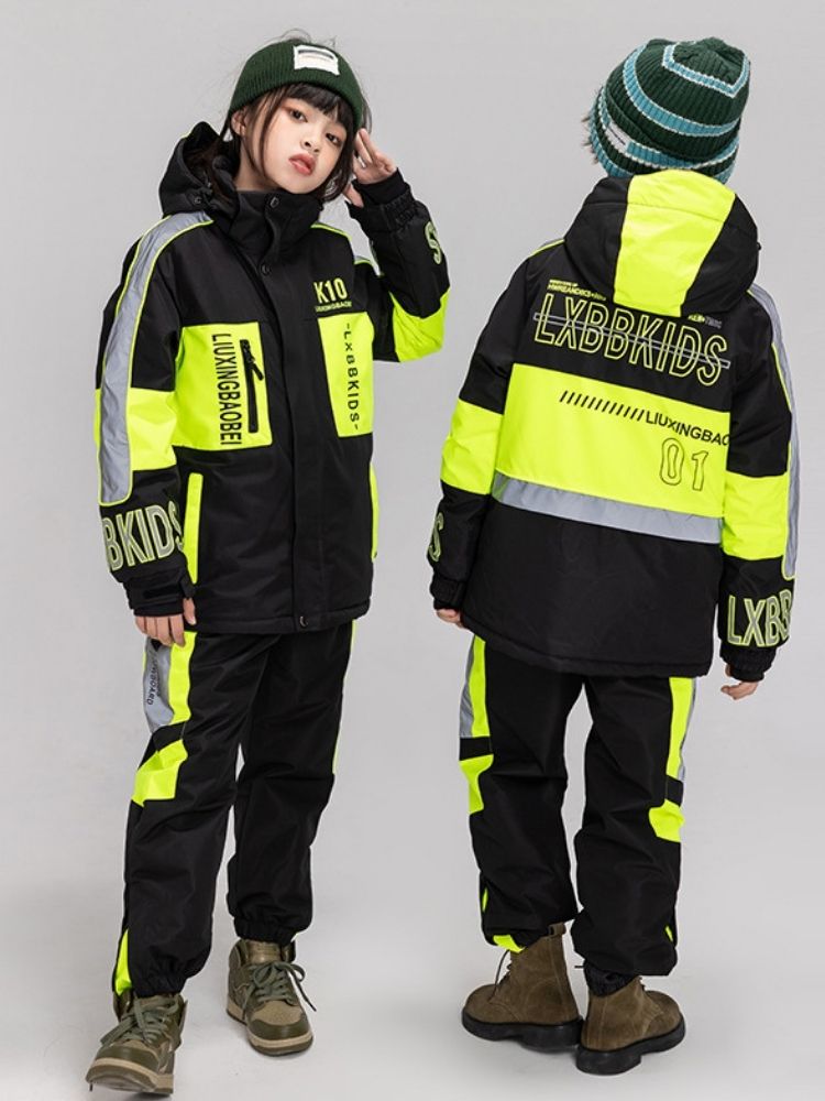 XwXwSeui Kids Reflective Insulated Snow Suits