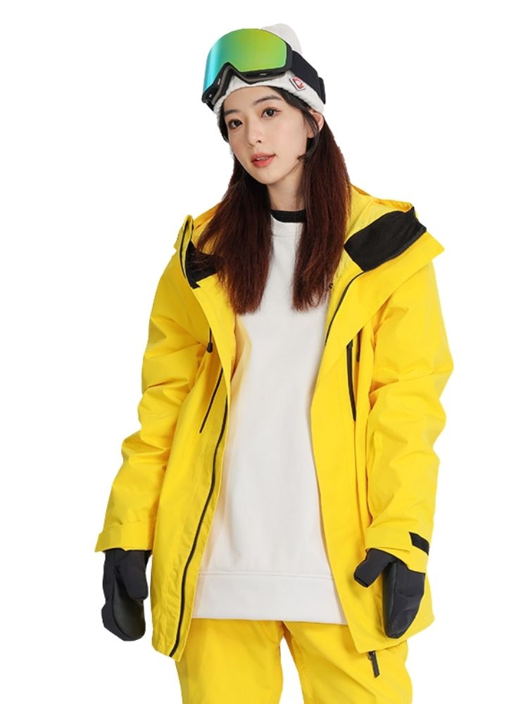 XwXwSeui Men Women Vantage Shell Hooded Snow Jacket