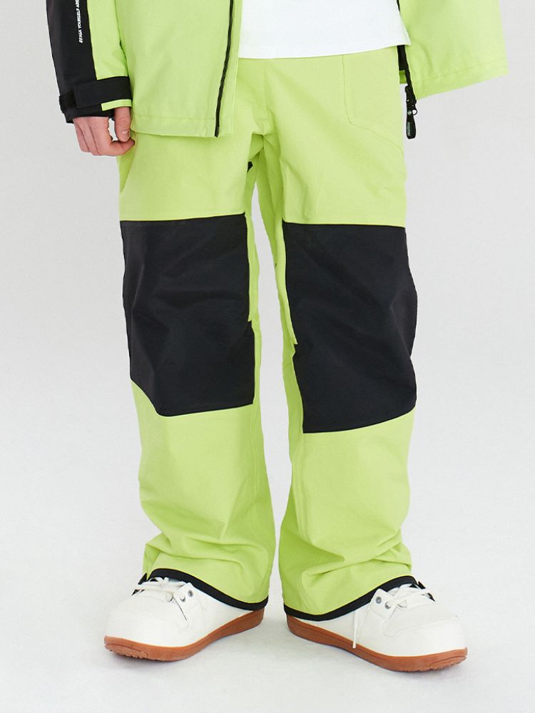 XwXwSeui Men Women Straight Waterproof Ski Pants