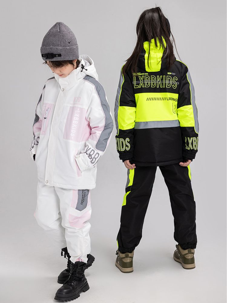 XwXwSeui Kids Reflective Insulated Snow Jacket