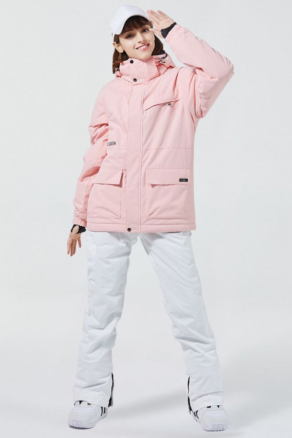 XwXwSeui Women Hooded Waterproof Snow Suits