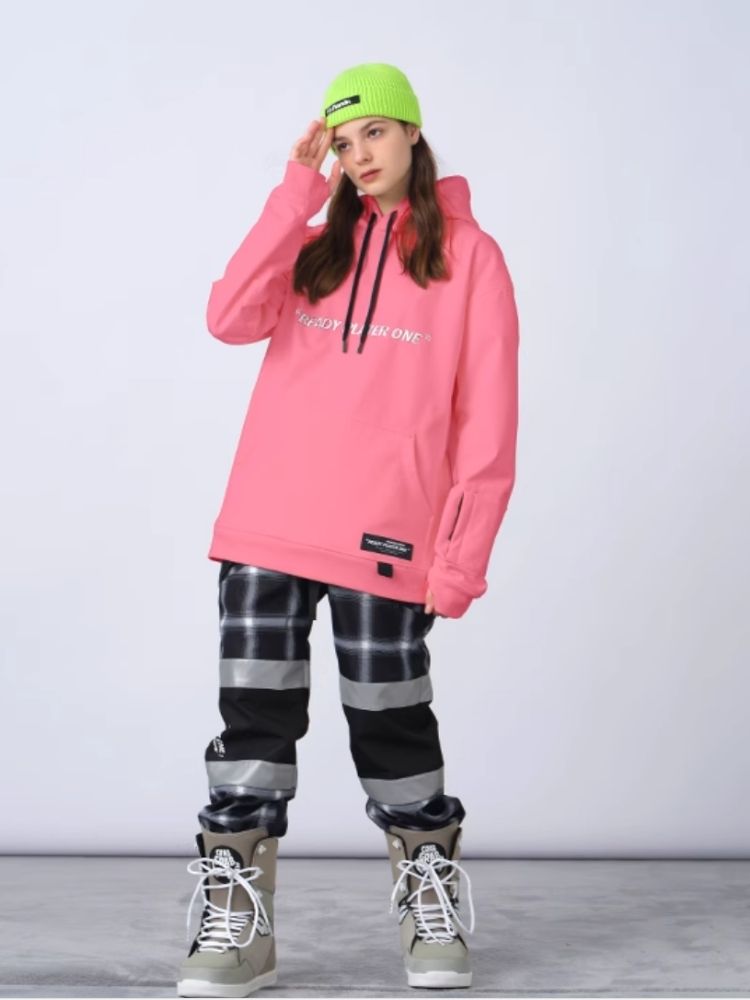 XwXwSeui Men Women Vintage Fleece Hoodie Ski Sweatshirt