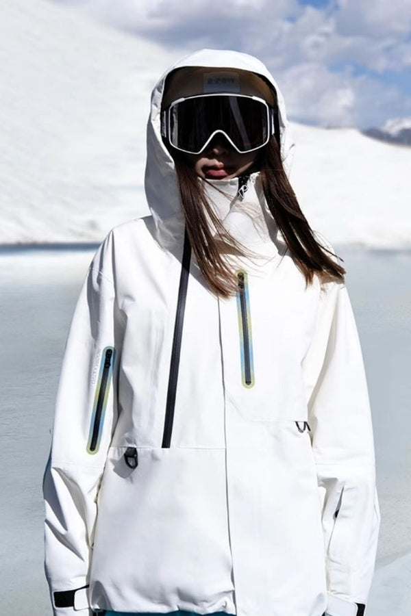 XwXwSeui Men Women 3L Shell Snow Jacket