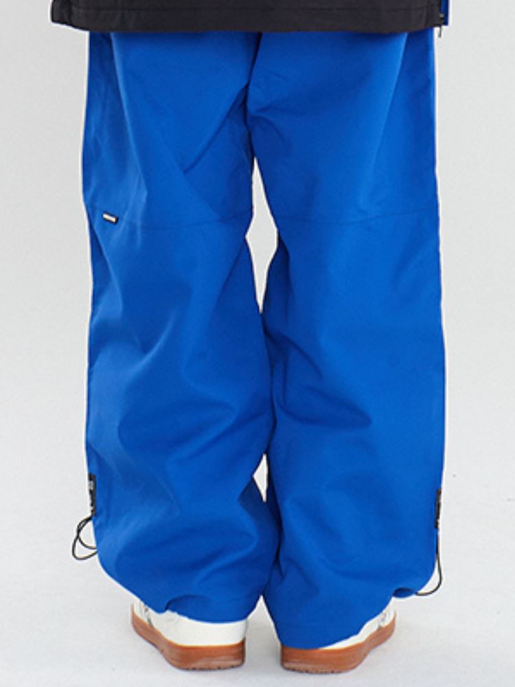 XwXwSeui Men Women Loose Colorblock Ski Pants