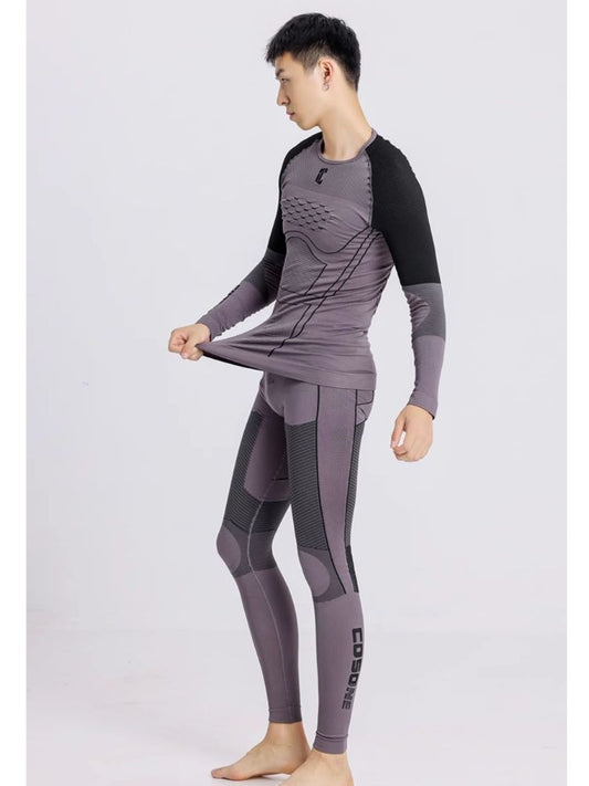 XwXwSeui Men Women Seamless Leggings Quick-drying Ski Base Layers