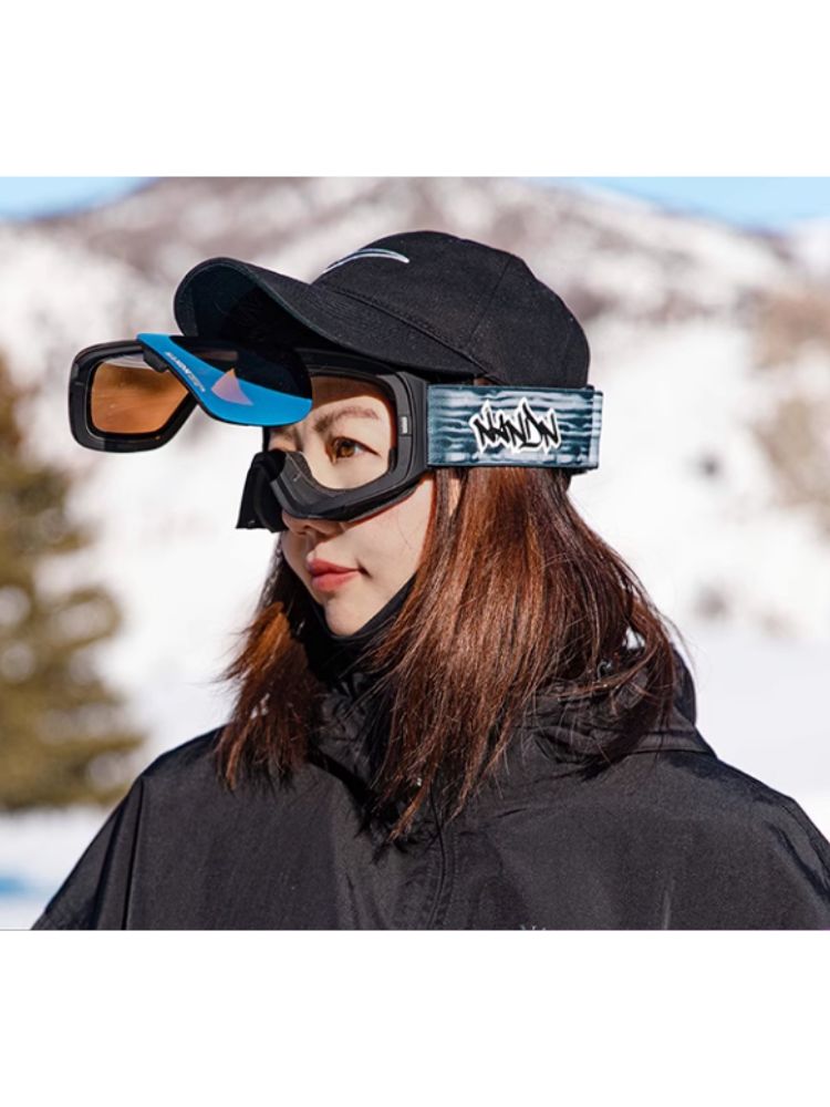 XwXwSeui Men Women Breathable HD Flip-top Snow Goggles