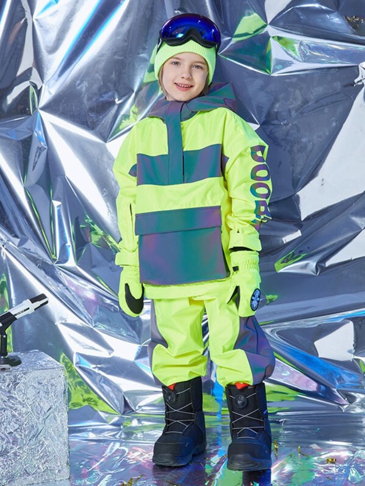 XwXwSeui Kids Reflective Outdoor Insulated Snow Suits