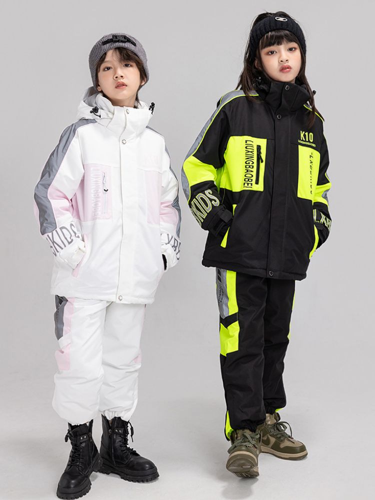 XwXwSeui Kids Reflective Insulated Snow Jacket