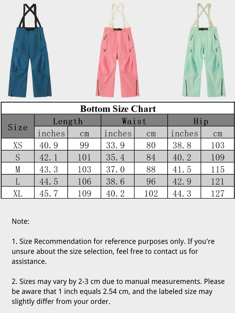 XwXwSeui Men Women Color Mountain Ski Pants