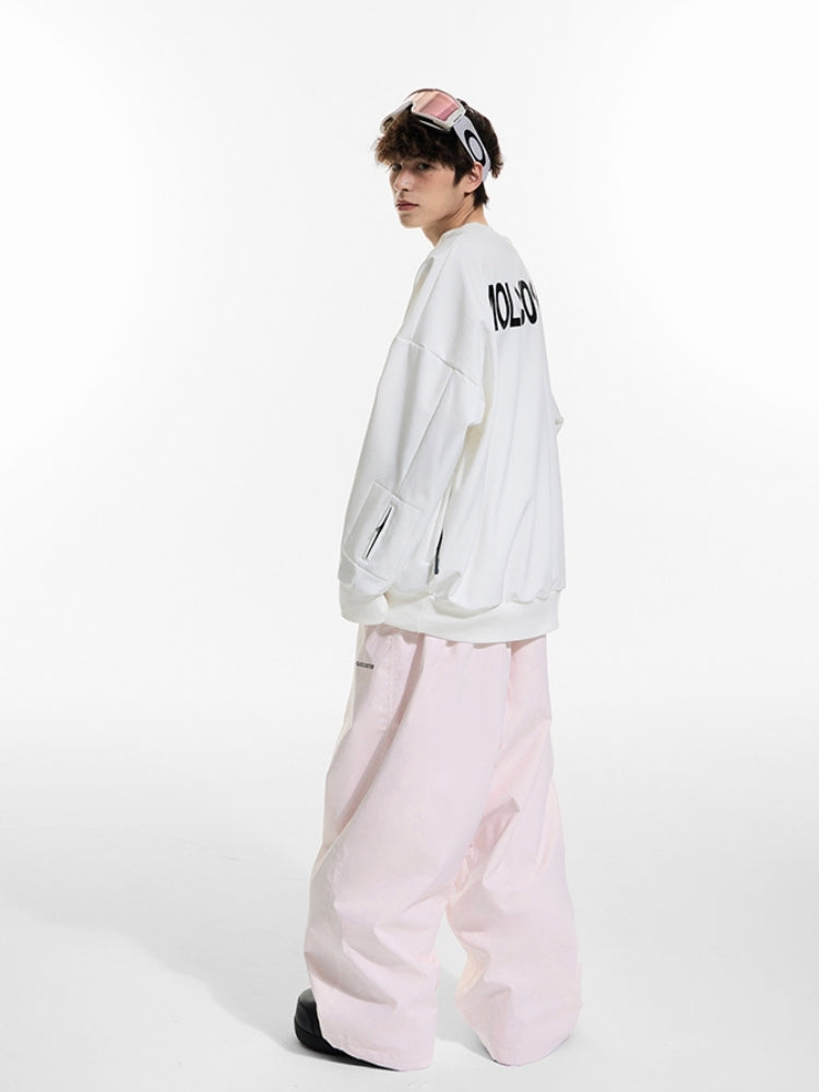 XwXwSeui Men Women Hip Hop Baggy Ski Pants