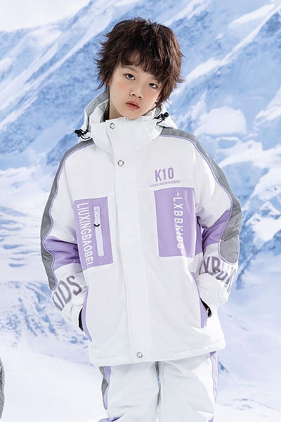 XwXwSeui Kids Reflective Insulated Snow Jacket