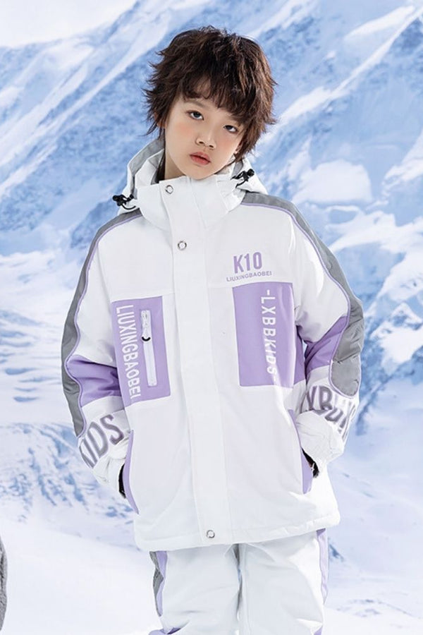 XwXwSeui Kids Reflective Insulated Snow Jacket