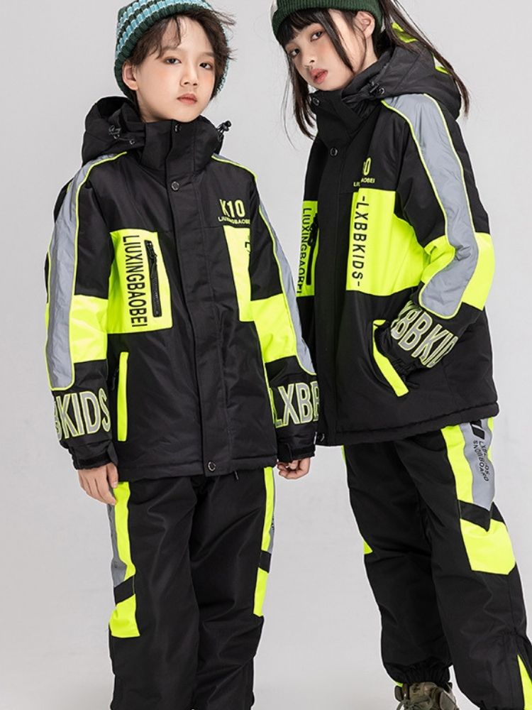 XwXwSeui Kids Reflective Insulated Snow Suits