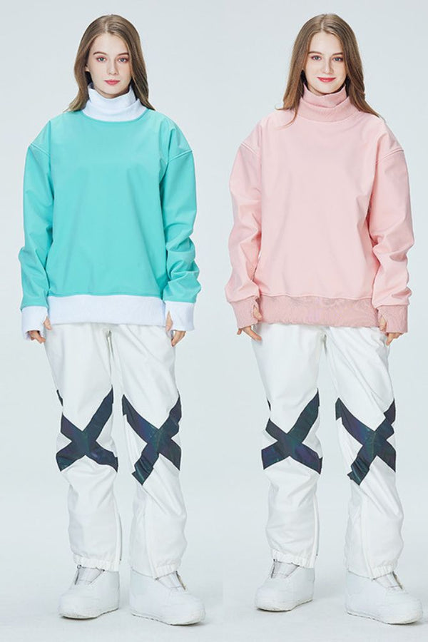 XwXwSeui Men Women Insulated Outdoor Snow Suits-Blue Series