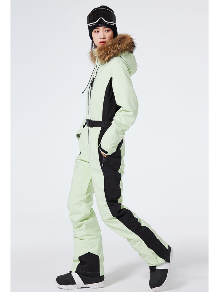 XwXwSeui Men Women Insulated Hood Ski Jumpsuits