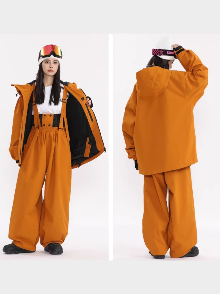 XwXwSeui Men Women 3L Rabbit Ears Outdoor Snow Suits