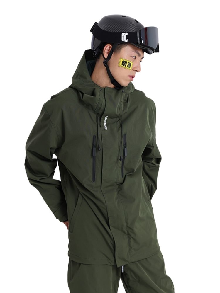 XwXwSeui Men Women Vantage Shell Hooded Snow Jacket