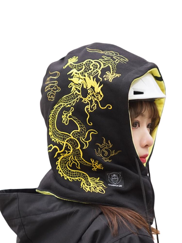 XwXwSeui Men Women Catoon Rabbit Snow Helmet Hood