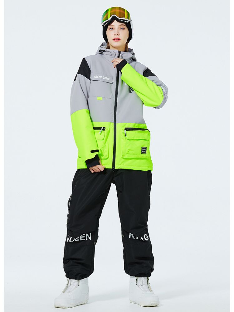 XwXwSeui Men Women Windproof Hooded Snow Jacket