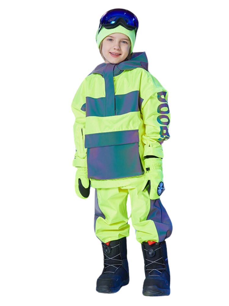 XwXwSeui Kids Reflective Outdoor Insulated Snow Suits