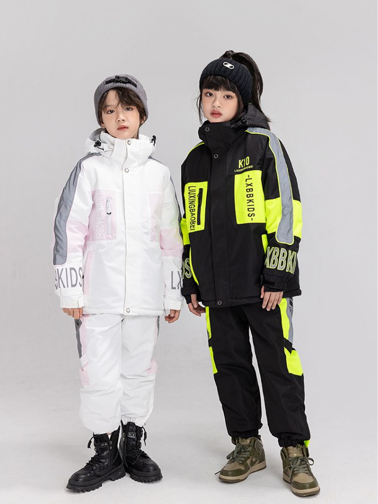 XwXwSeui Kids Reflective Insulated Snow Jacket