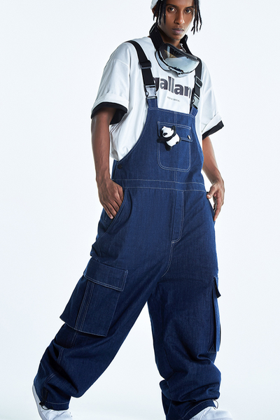 XwXwSeui Men Women Panda Baggy Style Efficiently Waterproof Sonw Bibs