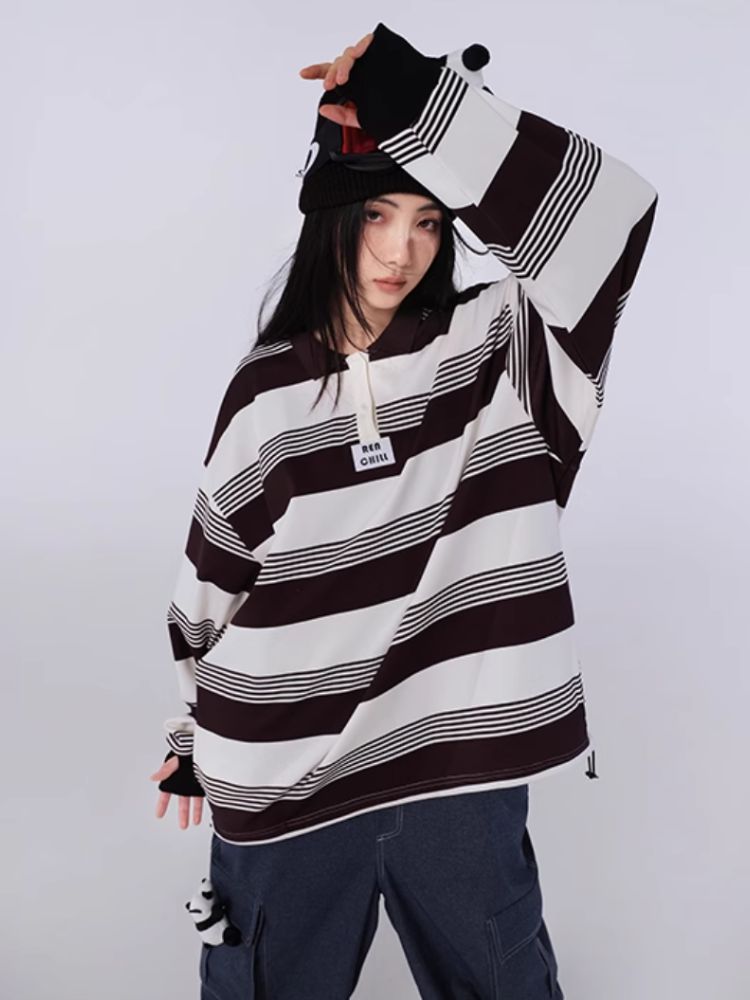 XwXwSeui Velvet Men's Women's Waterproof Loose Single Board Double Board Sweater