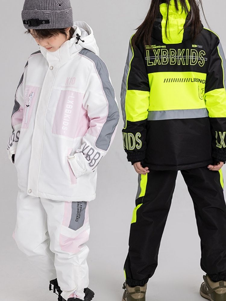 XwXwSeui Kids Reflective Insulated Snow Suits