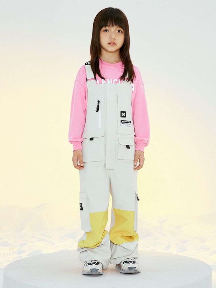 XwXwSeui Kids Loose Waterproof  Snow Bibs