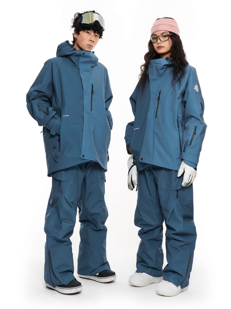 XwXwSeui Men Women Gradient Insulated Snow Suits