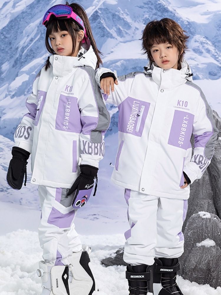 XwXwSeui Kids Reflective Insulated Snow Suits